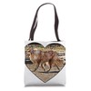 Collie Dog Breed Colorful Heart-shaped Art Design Tote Bag