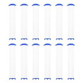 sourcing map 12 Pcs Shower Head Filter 4.3 Inch PP Cotton Filter Cartridge Replacement High-Pressure Handheld Fan Shower Jet Sets