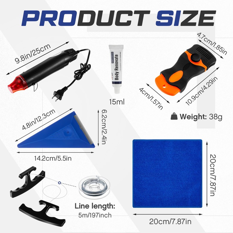 WILLBOND Emblem Removal Tool Kit Vinyl Wrap Kit Plate Line