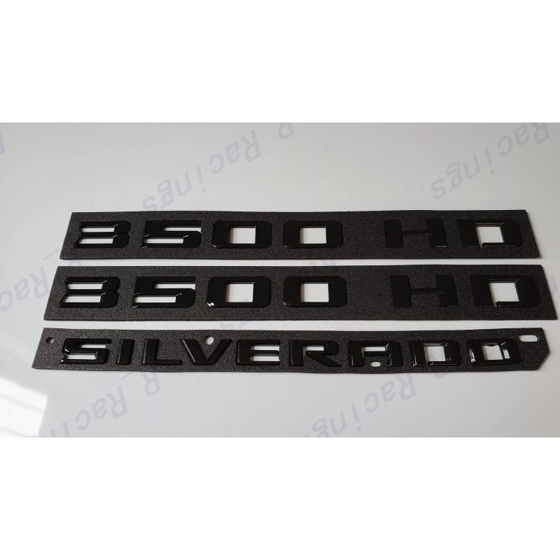 GM Auto Gloss Black Doors 3500HD Tailgate Silverado LTZ Emblems