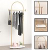 Gold Clothing Rack, Modern Clothes Rack with Shelf, Heavy Duty