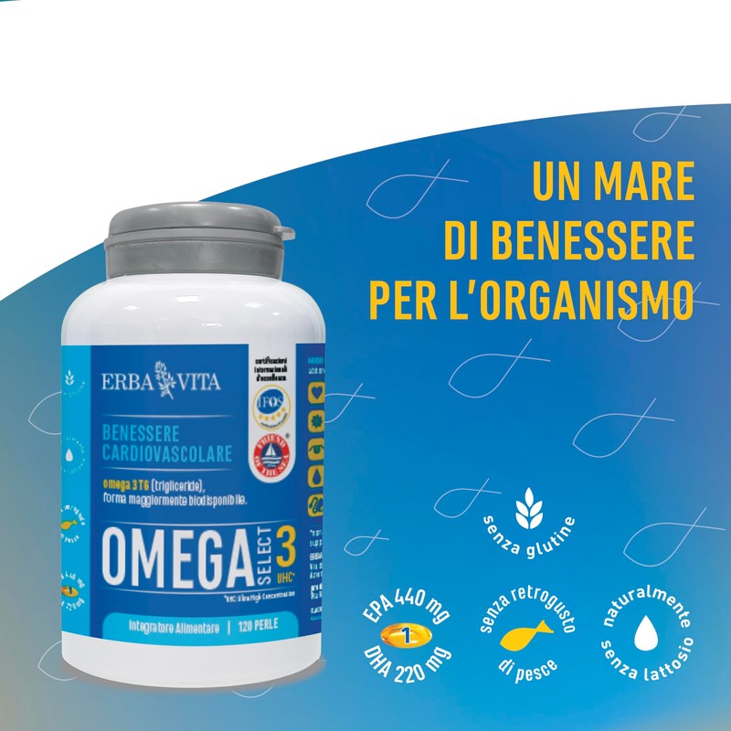 ERBA VITA Omega 3 UHC - 120 Perle - Integratore