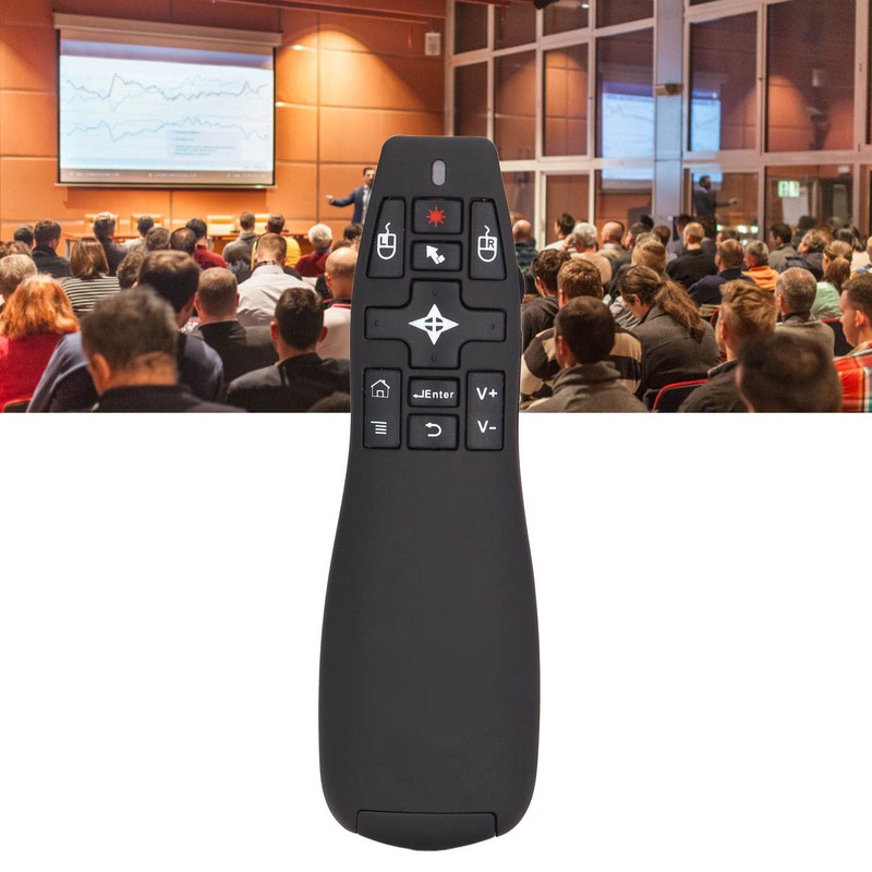 Presentation Clicker USB 2.4GHz with Air Mouse Function Smoothly Operation
