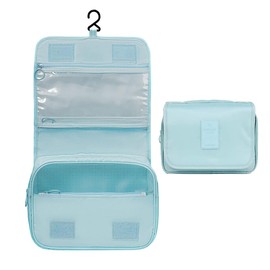 DAWNTREES Hanging Travel Toiletry Bag Cosmetic Make up Organizer for Women and Girls,Travel Accessories,Make Up Bag Toiletries Waterproof. (Beige)