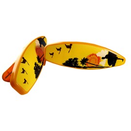 Yellow Surfboard Style Beach Towel Clips Jumbo Size for Beach Chair, Cruise Beach Patio, Pool Accessories for Chairs, Household Clip, Baby Stroller. by C&H Solutions