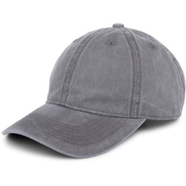 styleBREAKER 6-panel Vintage Cap In Washed / Used Look, Baseball Cap, Adjustable, Unisex, 04023054 - grey