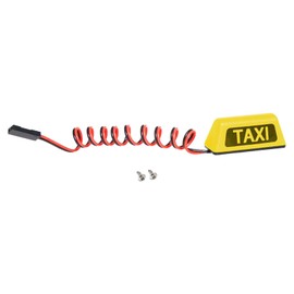 Perfeclan RC Taxi Light, Taxi Cab Roof Easy to Install Taxi Sign RC Car Lighting Accessories for 1/8 1/10 DIY Accessories RC Car Model, Yellow