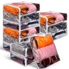 Kingdder 12 Pcs Clear Vinyl Zippered Storage Bags 15.8 x