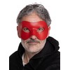 Andracor Venetian Mask - Colombina Liscia Red Venetian Leather Mask