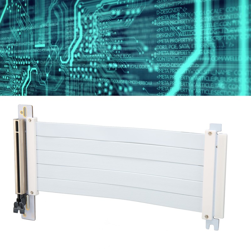 PCIE 4.0 X16 Extender 7.9in Right Angle 128Gbps Transmission Anti