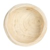 Creative Co-Op Rustic Paulownia Footed Wood Bowl, Natural