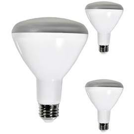 Diodesy- BR30 LED Flood Light Bulb 8W 650 Lumen E26 Medium Base 5000K Bright White for Interior Home Decor Kitchen Recessed Can Light Bulbs 120V 110° Beam Angle Dimmable White Finish Pack of 3