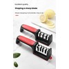 4-in-1 Kitchen Knife Sharpener, Professional Grade with Tungsten Steel and