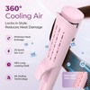 HarrFlow Airflow Curling Iron, Straightener & Flat Iron Combo, Red