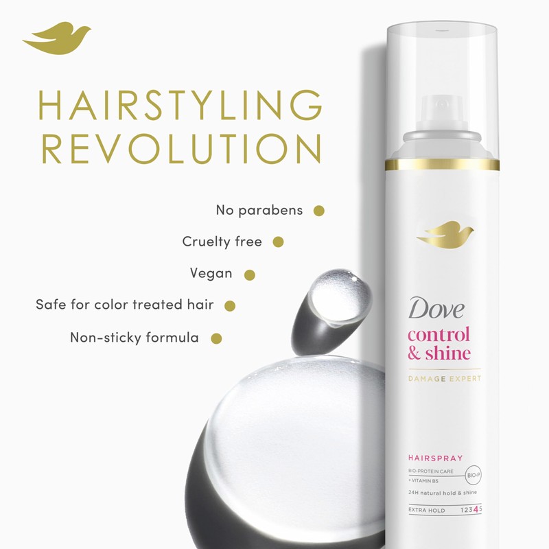 Dove Style + Care Hairspray Strength Shine Extra Hold, 7