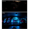 WLJH Bright Ice Blue LED Bulb Instrument Cluster Panel Gauge