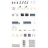 Faller FA 180454 – Office Equipment Accessories for Model Railway,