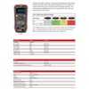 UNI-T UT123/UT123T Mini Digital Multimeter, AC DC Voltage Meter, Resistance