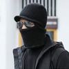 Unisex Integrated Fleece Winter Balaclava Face Mask, LF3152, One Size Black 10ea