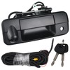 Osompar Backup Camera Tailgate Handle with Key Lock Cylinder Compatible