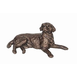 Meghan Labrador Lying Resin Sculpture TM056