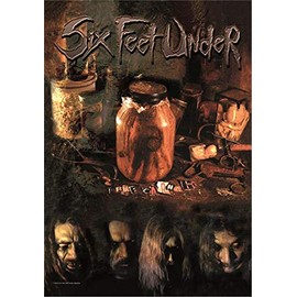 Heart Rock Original Six Feet Under True Carnage, Fabric, Multicoloured, 110 x 75 x 0.1 cm