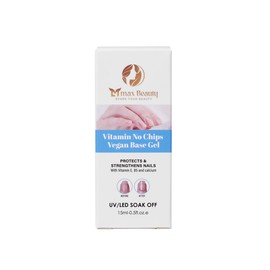 MMAX BEAUTY Vitamin E Base Gel for Nails - Soak Off UV LED Gel Base for Manicure DIY Nail Art Designs Home | Protect and Strengthen Nails with Vitamin E Base Gel for Damaged Nails, Nail Repair