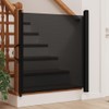 CHARMMA Retractable Pet Gate Black 40.4"x49.2",Baby & Pet Safety Gates-4004132