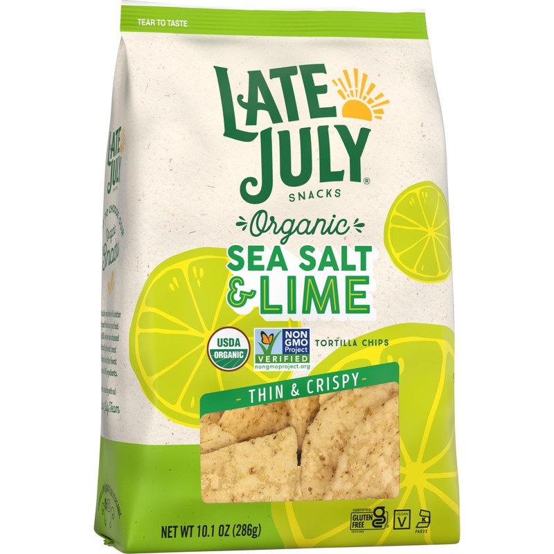 Late July Sea Salt & Lime Organic Tortilla Chips, 10.1
