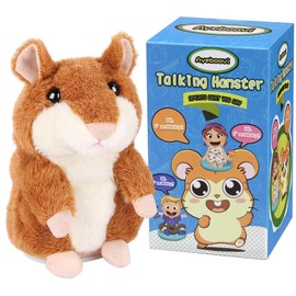 Ayeboovi Toddler Toys Talking Hamster Repeats What You Say Interactive Fun Toys Birthday Gift | Stuffed Animals Autism Toy Gifts for 3 4 5+ Year Old Girls Boys