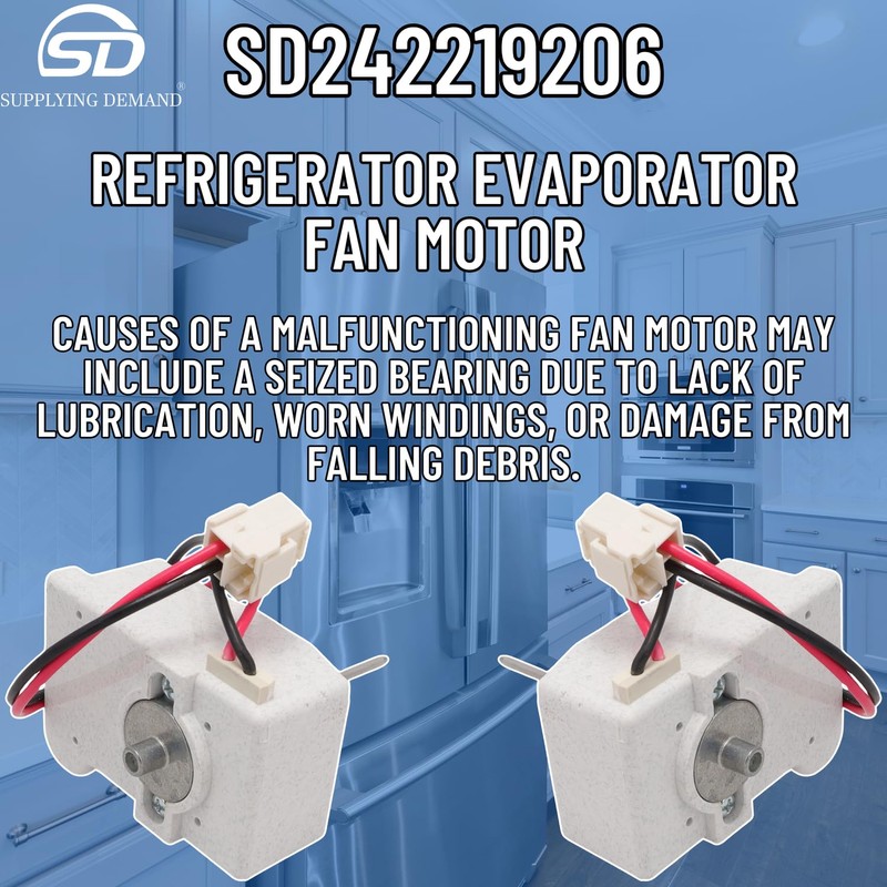 Supplying Demand 242219206 Refrigerator Evaporator Fan Blade - Replaces AP6976197