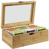 wenco Premium Tea Box with 6 Compartments, 21.7 x 16