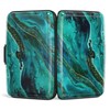 Atufsuat Credit Card Holder, Mini Aluminum Card Wallet RFID Blocking