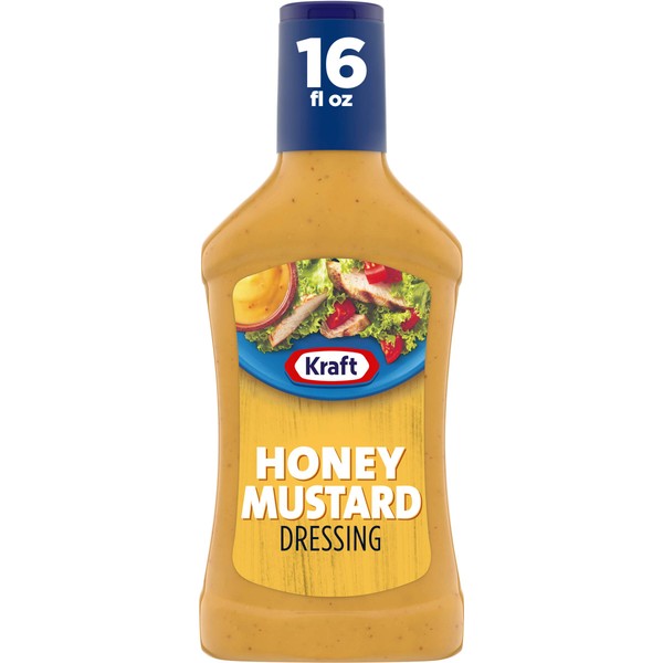 Kraft Honey Mustard Salad Dressing (6 ct Pack, 16 fl oz Bottles)