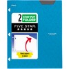 Five Star 2-Pocket Folder, Plastic Folder with Stay-Put Tabs, Fits