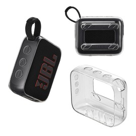 Clear Case for JBL Go 4 Case Cover, Non-Yellowing Shockproof Bluetooth Speaker Cover, Anti-Scratch Clear Case for JBL Go 4 Portable Bluetooth Speaker