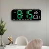 Digital Alarm Clock Large LED Display Desk Wall Clock with