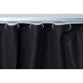 CCS CHICAGO CANVAS & SUPPLY Black Golf Simulator Commando Cloth Curtain, Black, 10 by 15 Feet