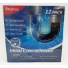 vacplus drain clog remover 24 total packs sealed