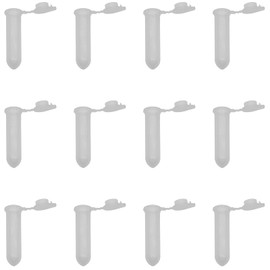 LBTODH 100 PCS Micro Centrifuge Tube 2 ml Clear Vial Graduated Tube Plastic Mirco Test Tubes with Snap Cap for Storing Screws or Laboratory Research