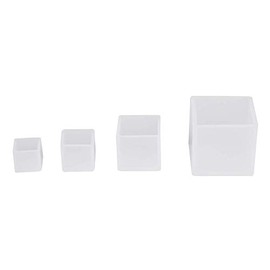 Diferentes tamaños de moldes de Resina epoxi de Silicona Cuadrada para Manualidades de Adornos de Bricolaje (4 Piezas)