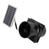 10W 12V Solar Powered Exhaust Fan for Round Pipe ABS