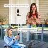 BEBASIA Smart Fingerprint Door Lock with Handle Set, Full App