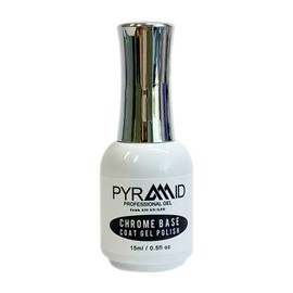 Pyramid Professional Soak Off UV/LED Essentials Gel Polish 0.5 fL Oz | 15 mL (Chrome Base Coat)
