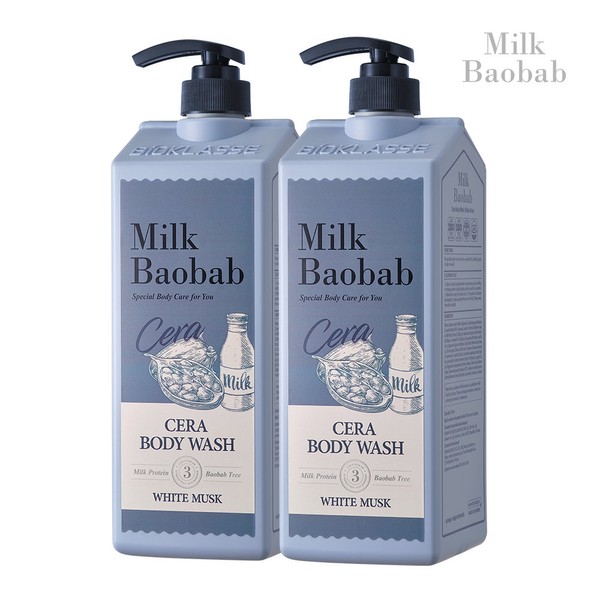 Milk Baobab Cera Body Wash White Musk 1200ml 2pcs /