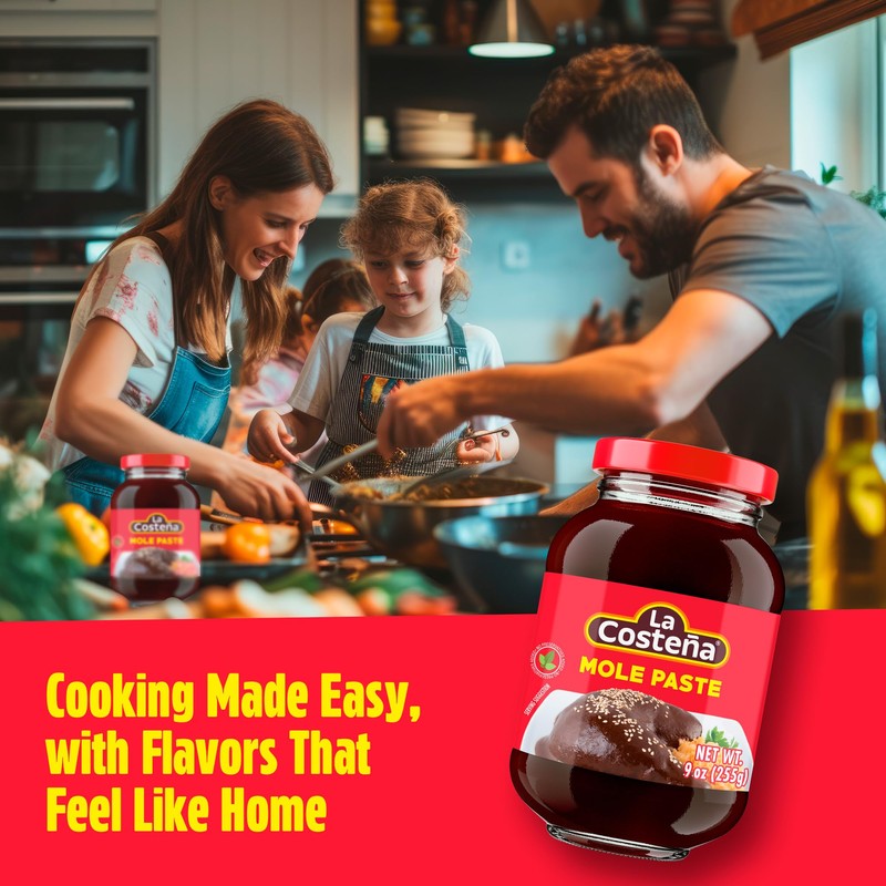 La Costeña Mild Mole Sauce - Traditional Paste with Ancho