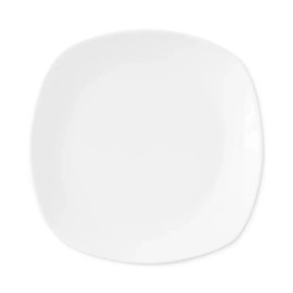 THE CELLAR White Elements Square Dinner Plates, Set of 4 NEW!!!!