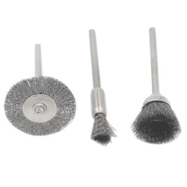 3pcs Wire Wheel Brush Set Accessories Abrasive Polishing for Rotary Tool Dremel