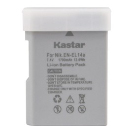 Kastar 4-Pack EN-EL14a Battery and LCD AC Charger Compatible with Nikon BG-2F 905-19021-00000-01, D3400, BG-2V 905-19050-00000-01, D5100/D5200/D5300, BG-2G 905-19023-00000-01, D5500/D5600 Battery Grip