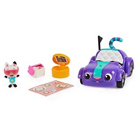 Gabbyâs Dollhouse, Carlita Toy Car with Pandy Paws Collectible Figure and 2 Accessories, Kidsâ Toys for Ages 3 and above